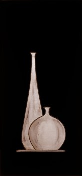 ”Il vasaio degli dèi per l' VIII tavolinetto della regina Hatshepshut” 107x50cm,opera retroilluminata,agosto 2014